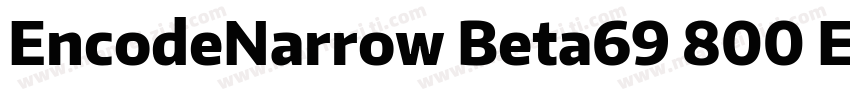 EncodeNarrow Beta69 800 ExtraBold字体转换